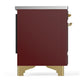Ilve UMIB36QNR3BUG Ilve Umib36Qnr3Bug Majestic Iii 36 Inch Induction Range With 6 Elements, 3.5 Cu. Ft. Total Oven Capacity (Solid Door, Burgundy, Brass)