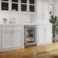 Zephyr PRPB24C01CG Presrv Pro Beverage Cooler, 24In Under Cabinet, Ss+Glass, Reverse Door, 1 Zone