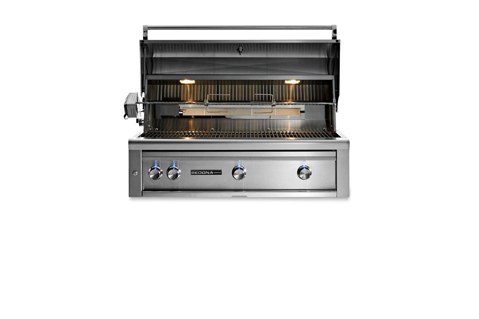Lynx L701PSRNG 42" Sedona Built-In Grill With Rotisserie, 1 Prosear Infrared Burner And 2 Stainless Steel Burners (L701Psr)