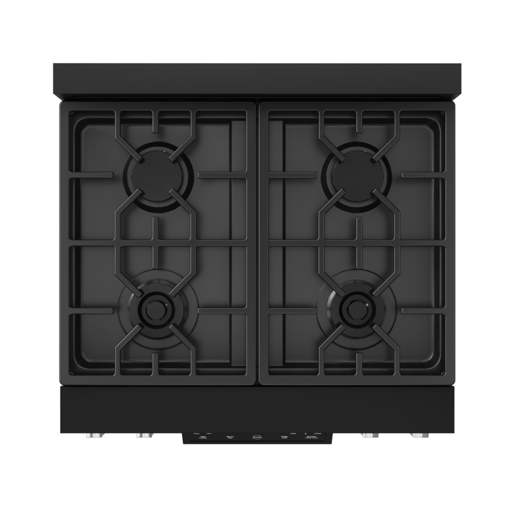 Thor Kitchen RSG30BLPSS 30 Inch Professional Lp Range With Tilt Panel Touch Control In Matte Black/Stainless Steel Gordon Ramsay Series - Rsg30Blp-Ss