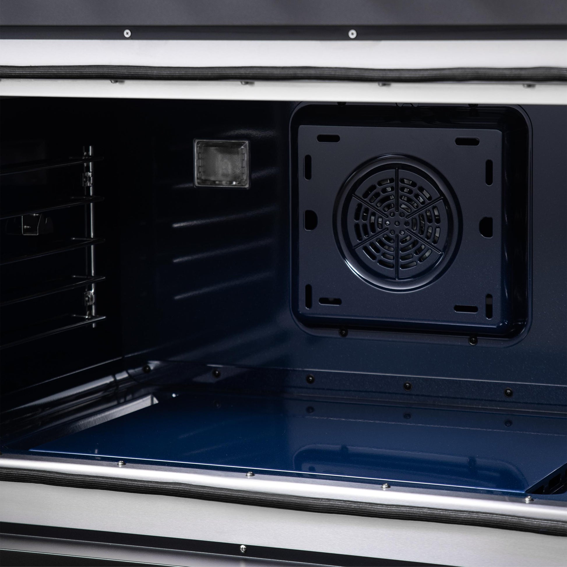 Forno FFSGS638736BLK Forno Capriasca 36 Inch Freestanding French Door Dual Fuel Range In Black With Antique Brass Accessories, 6 Burners, True Convection Oven