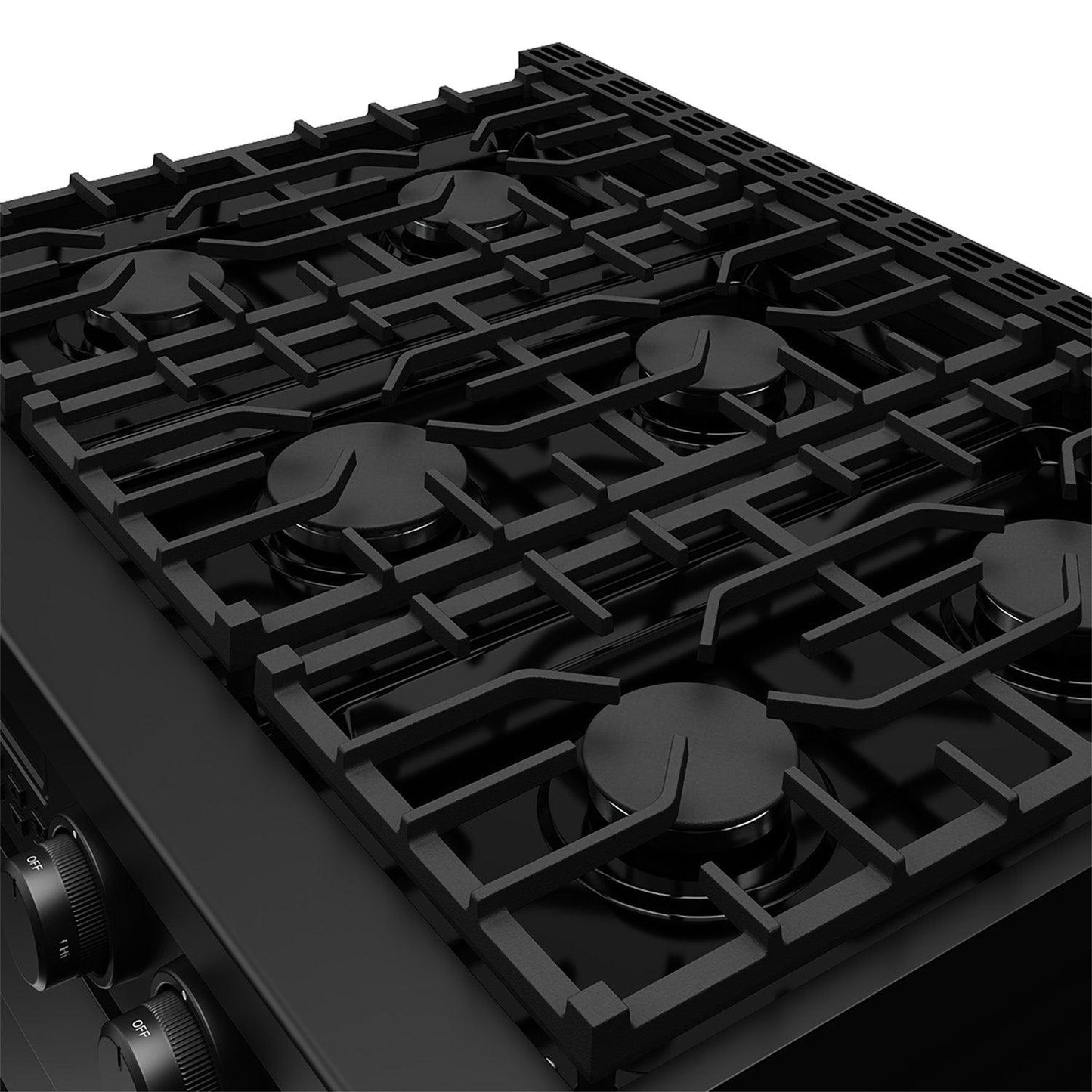 Thor Kitchen ARG36B 36 Inch Gas Range In Matte Black - Contemporary Professional