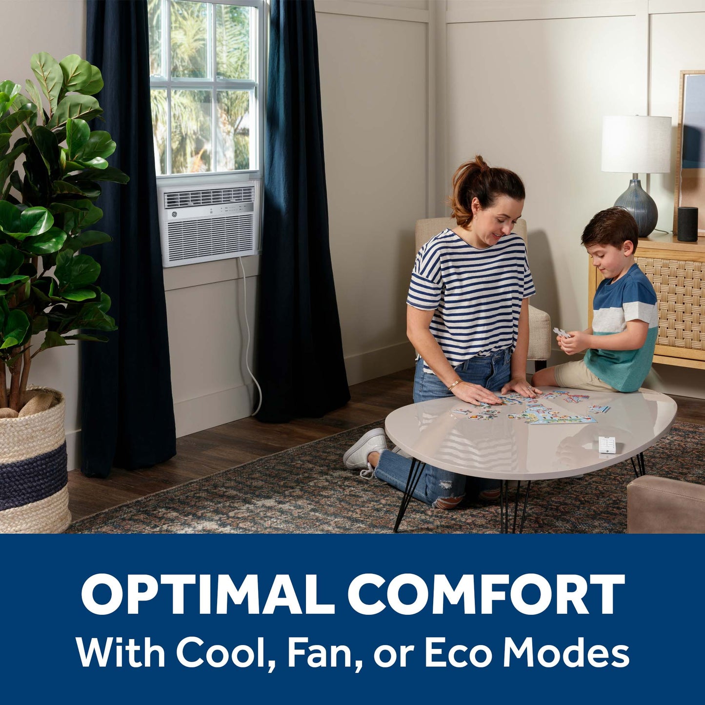 Ge Appliances AWES10WWF Ge® 10,000 Btu Smart Electronic Window Air Conditioner For Medium Rooms Up To 450 Sq. Ft.