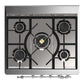 Ilve UM30QNR3WHCLP Ilve Um30Qnr3Whclp Majestic Iii 30 Inch Dual Fuel Range With 5 Black Brass Burners, Dual Function Burner Up To 25,000 Btu (Liquid Propane, Solid Door, White, Chrome)