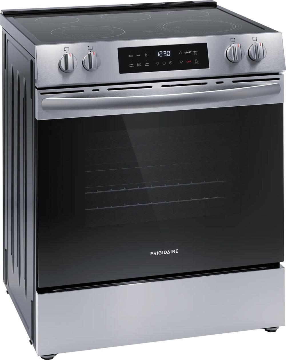 Frigidaire FCFE3082BS 30" Front Control Electric Range With Air Fry