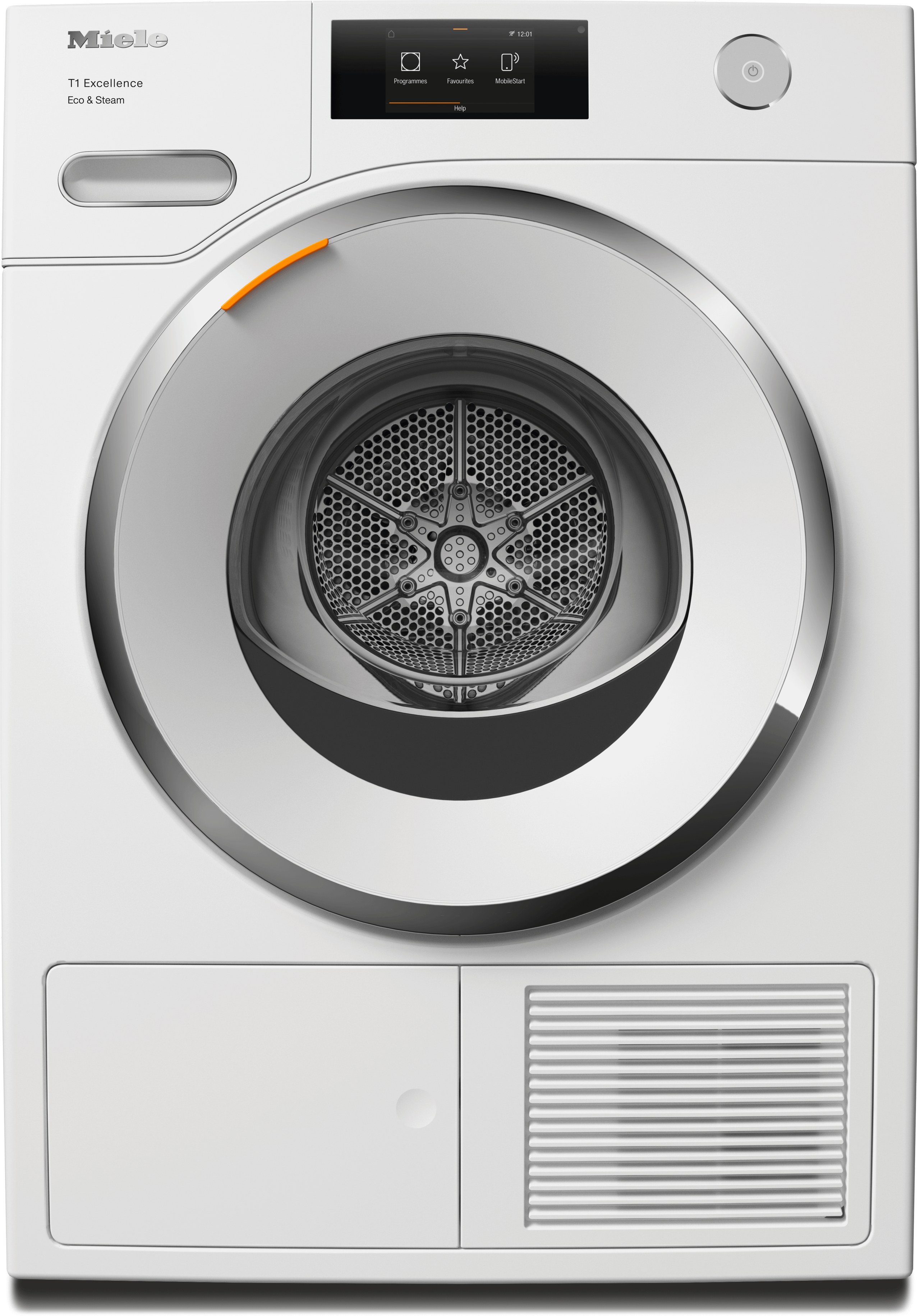 Miele TXR860WP Txr860Wp Eco & Steam Lotus White - T1 Heat-Pump Dryer: 18 Lb M Touch Steamfinish Honeycomb Drum Fragrancedos Miele@Home