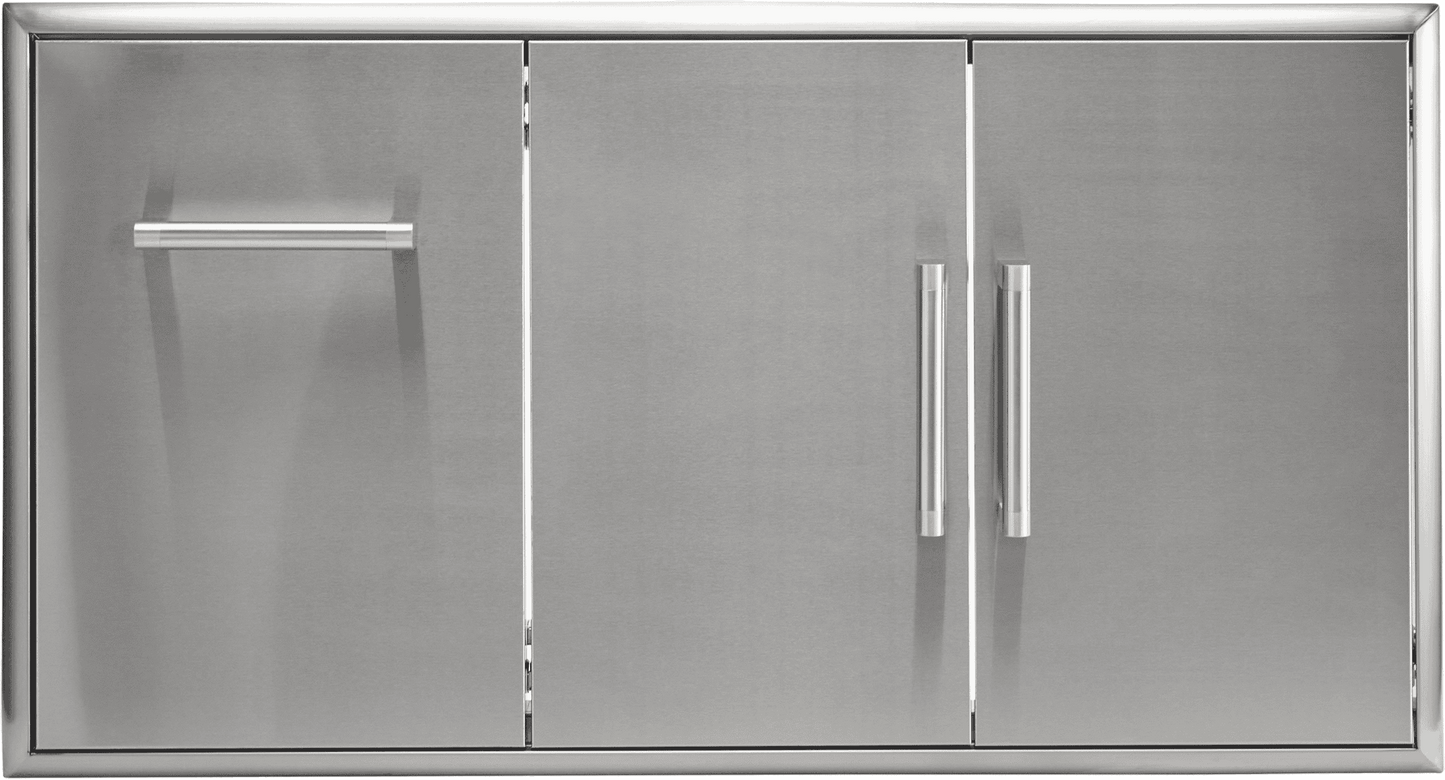 Coyote C3CDPOD 45" Double Access Doors With Roll Out Trash