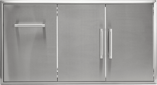 Coyote C3CDPOD 45" Double Access Doors With Roll Out Trash