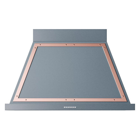 Ilve UANB40BGP Ilve Uanb40Bgp Nostalgie Ii Noblesse 40 Inch Range Hood With 600 Cfm (Blue Grey, Copper)