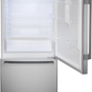 Bosch B33CM10SNS 100 Series, Free-Standing Fridge-Freezer With Freezer At Bottom, Brushed Steel (With Anti-Fingerprint), Total No Frost