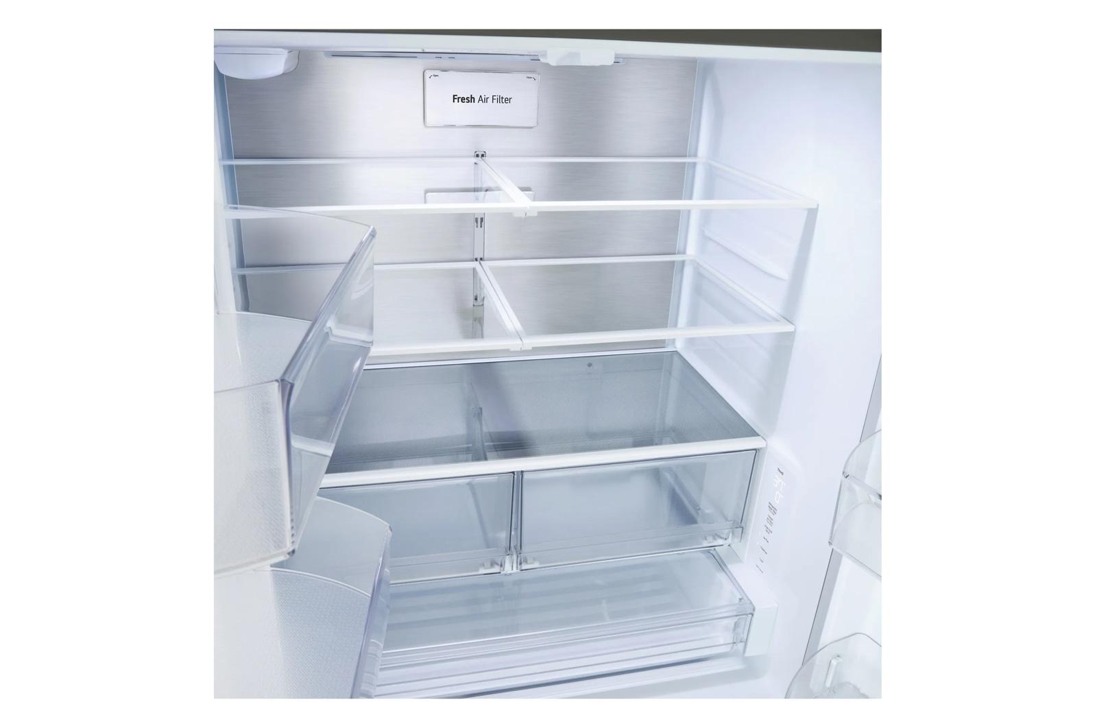 Lg LF25Z6211S 25 Cu. Ft. Counter-Depth Max&#8482; With Zero Clearance&#8482; 3-Door French Door Refrigerator With Thin Door Design