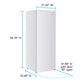Avanti AV701VFB0W Avanti Garage Ready Vertical Freezer, 7 Cu. Ft, In White (Av701Vfb0W)
