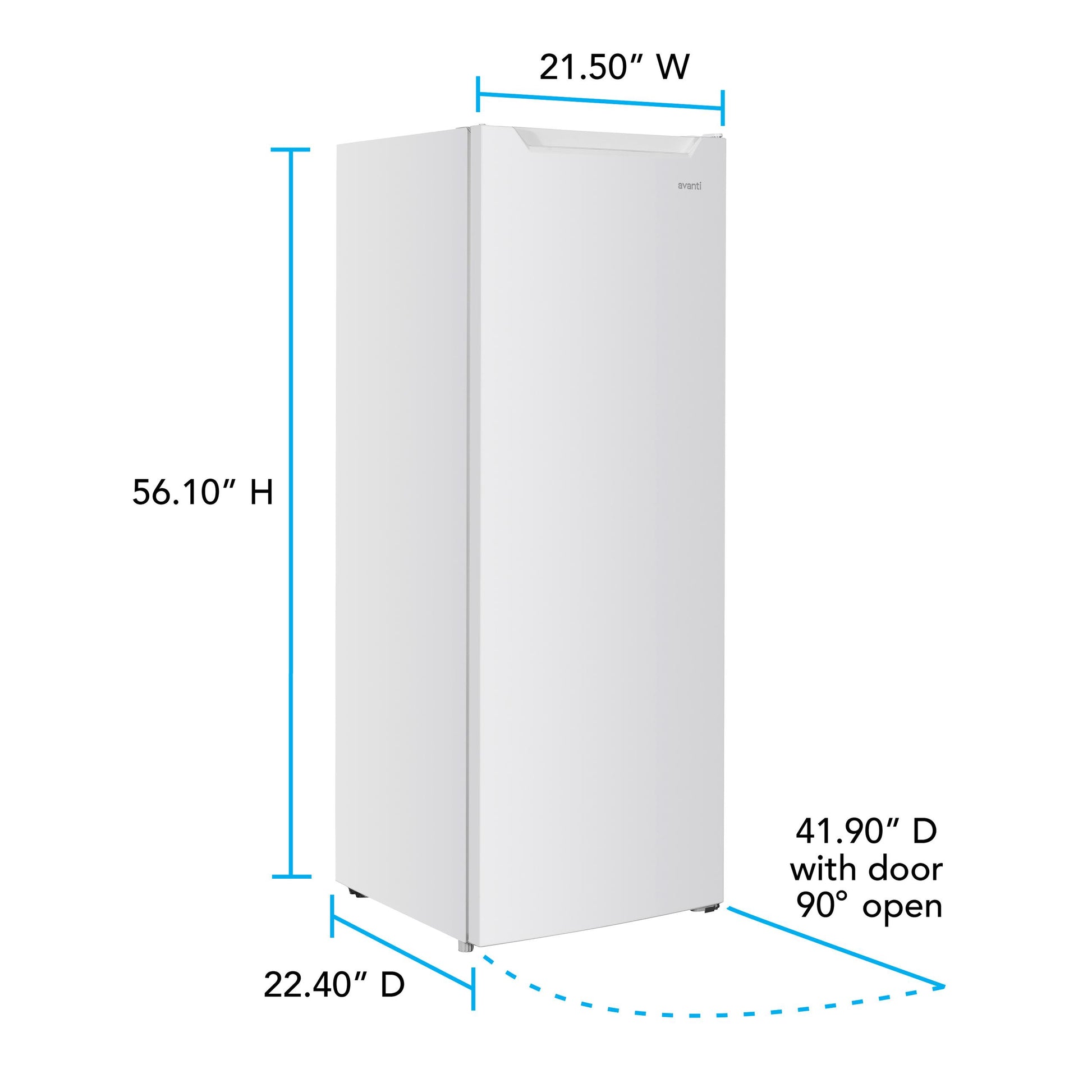 Avanti AV701VFB0W Avanti Garage Ready Vertical Freezer, 7 Cu. Ft, In White (Av701Vfb0W)
