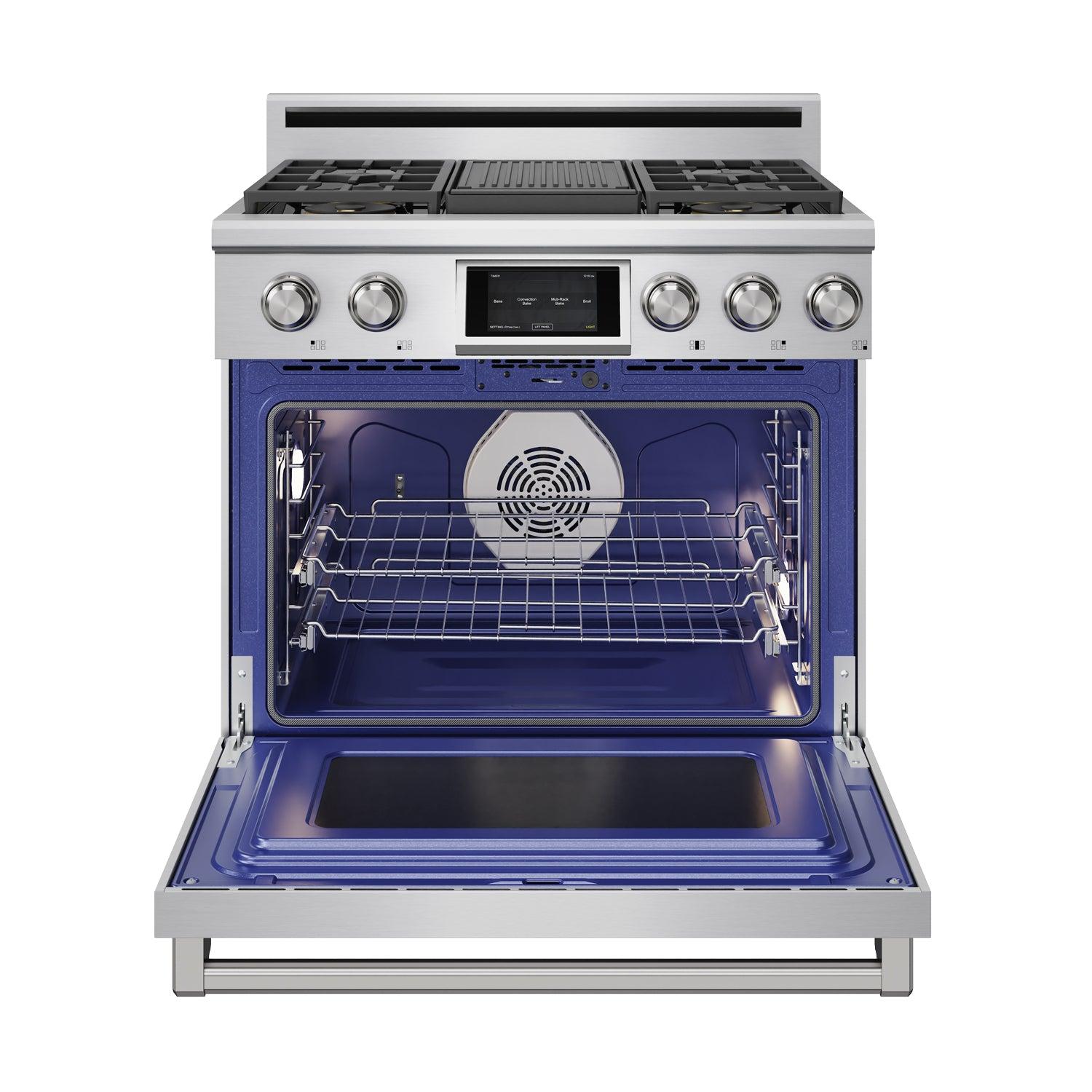 Thor Kitchen XRD36ELP 36 Inch X Series Professional Freestanding Dual Fuel Liquid Propane Range