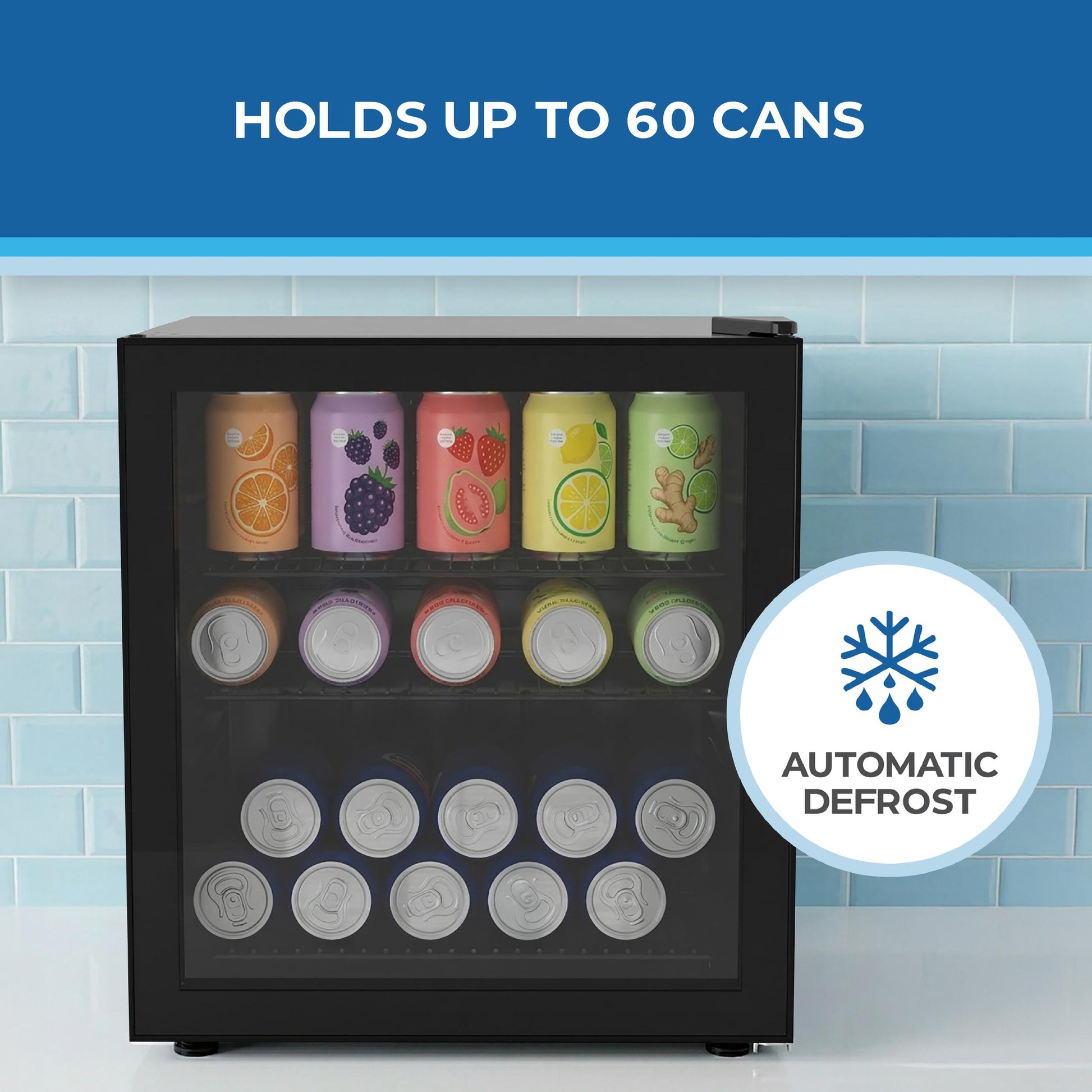 Avanti AVBC17F2PG Avanti Beverage Center, 60 Can Capacity, In Black (Avbc17F2Pg)