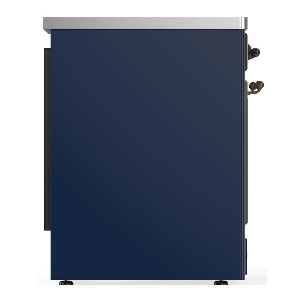 Ilve UMIB30NR3MBB Ilve Umib30Nr3Mbb Majestic Iii 30 Inch Induction Range With 4 Elements, 4 Cu. Ft. Oven Capacity (Triple Glass Door, Midnight Blue, Burnished)