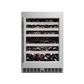 Element Appliance EWD24BES Cellara By Element 24 In., 46 Bottle Dual-Zone Wine Cooler - Stainless Steel