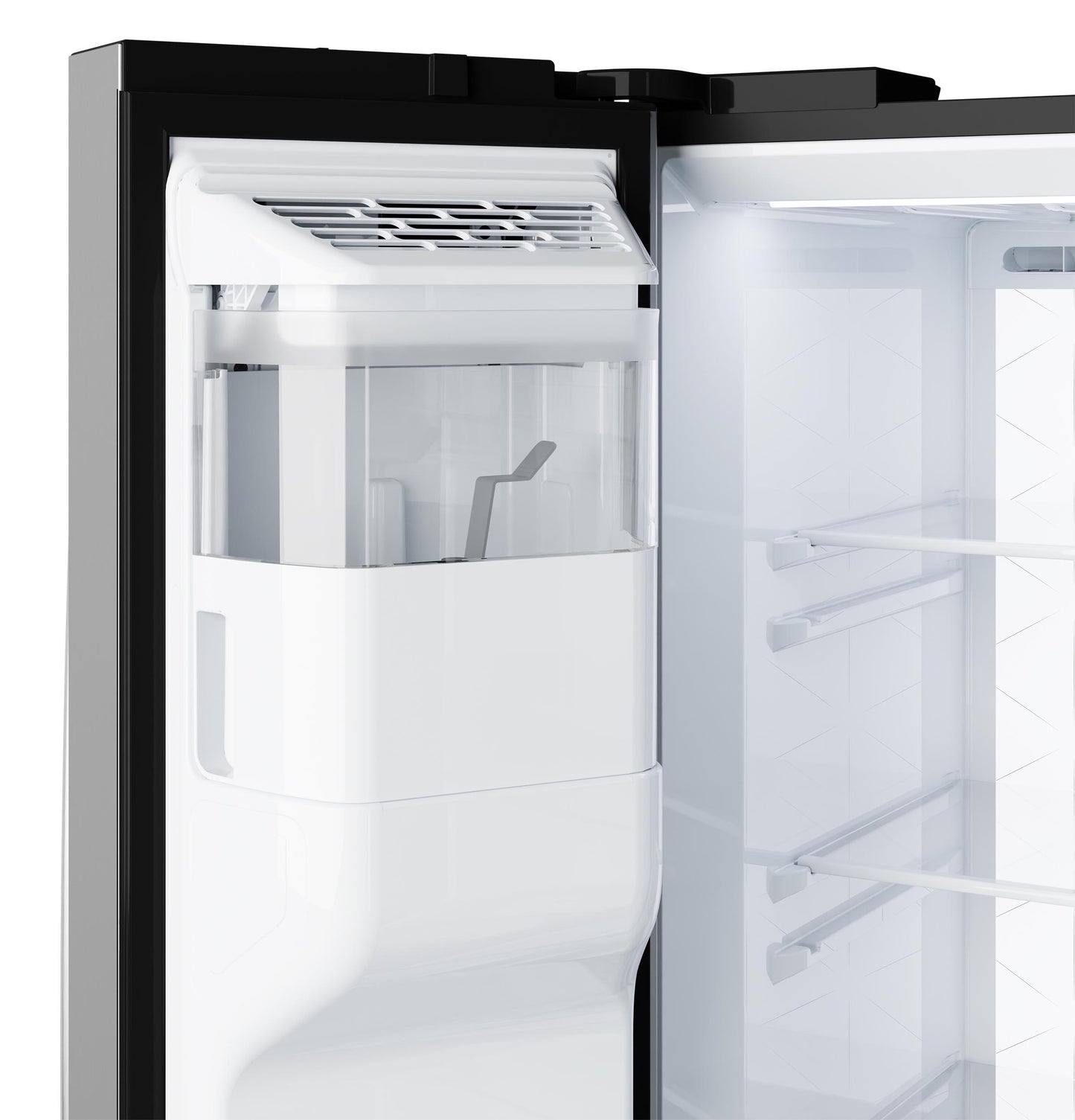 Ge Appliances GSS28PYYFS Ge® 27.7 Cu. Ft. Side-By-Side Refrigerator With Led Light Walls And Extra Tall Dispenser