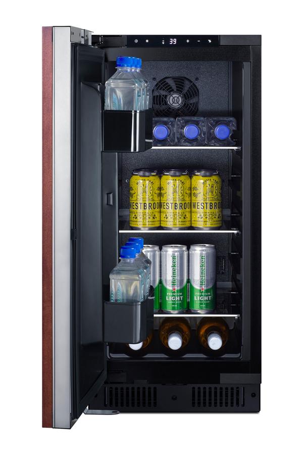 Summit ALR15BSSPNRLHD 15" Wide Built-In All-Refrigerator, Ada Compliant (Panel Not Included)