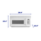 Element Appliance EM1601RQCW Element 1.6 Cu. Ft. Over-The-Range Microwave - White (Em1601Rqcw)