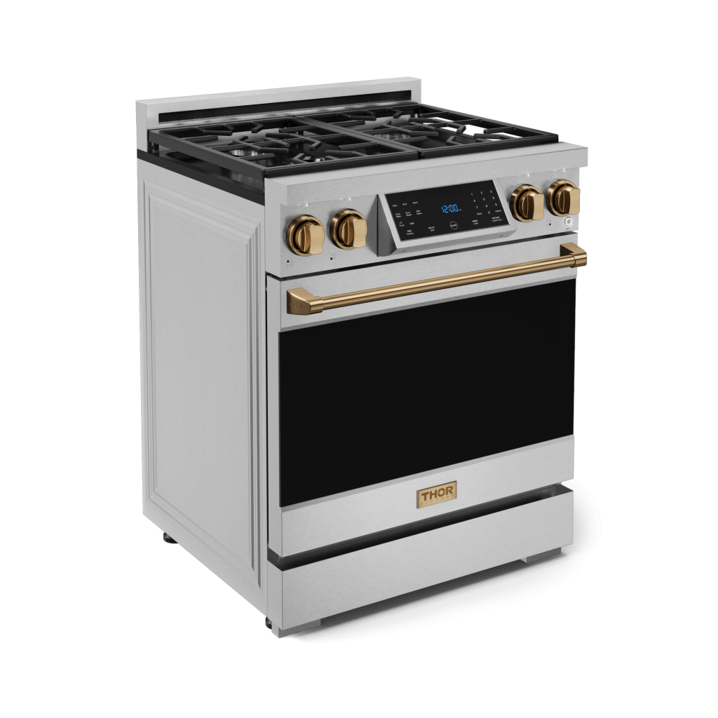 Thor Kitchen RSG30LPBRZ 30 Inch Professional Lp Range With Tilt Panel Touch Control In Stainless Steel/Bronze Gordon Ramsay Series - Rsg30Lp-Brz