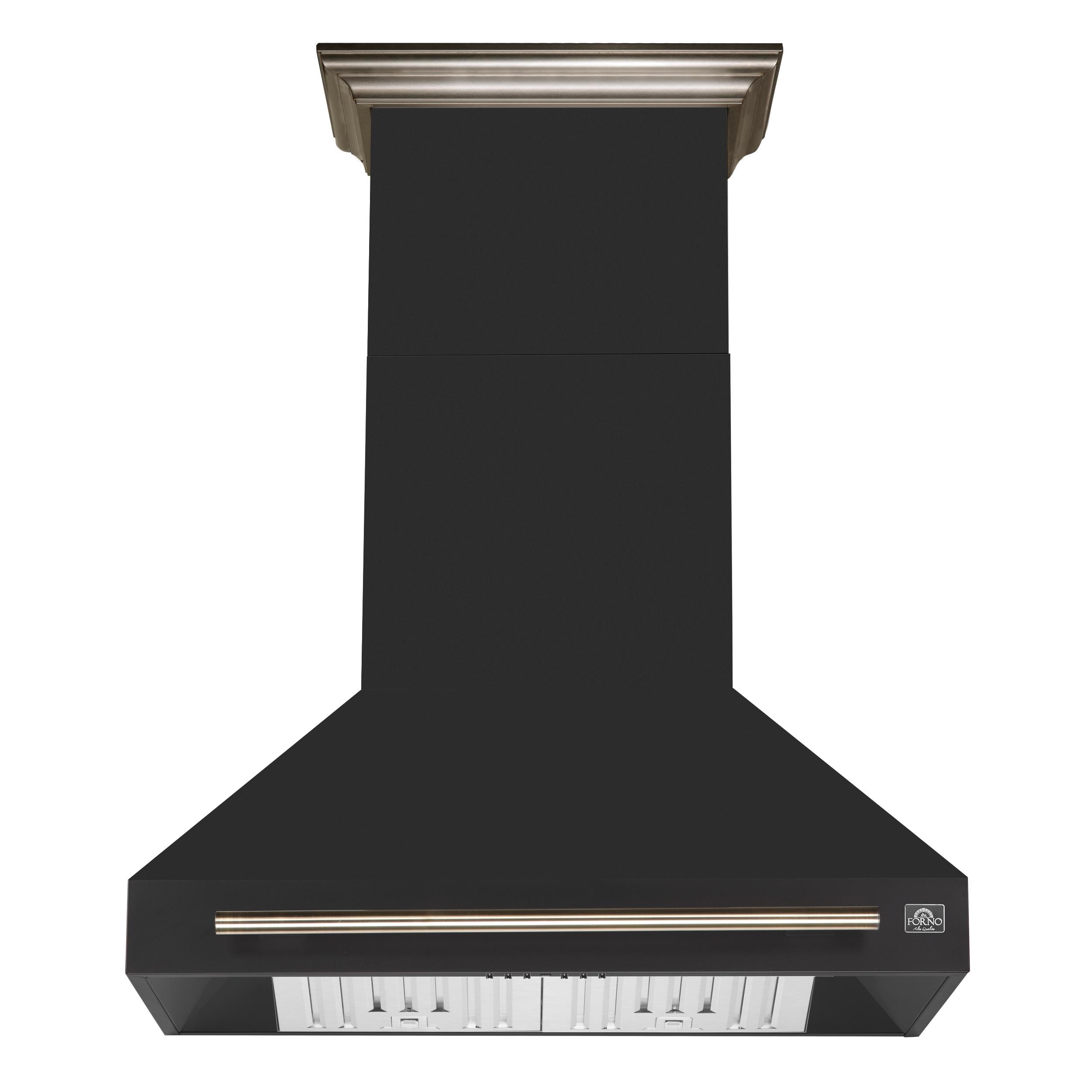 Forno FRHWM509536BLK Forno Aria 36 Inch Wall-Mounted Range Hood In Black