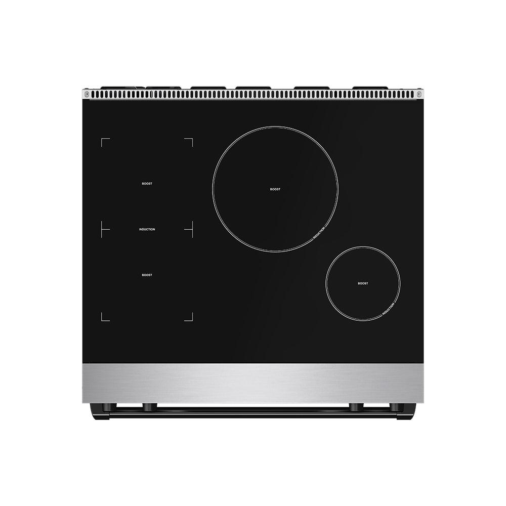 Thor Kitchen RSI30BLK 30 Inch Professional Induction Range With Tilt Panel Touch Control In Stainless Steel And Black Gordon Ramsay Series