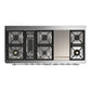 Ilve UM60FQNR3SSC Ilve Um60Fqnr3Ssc Majestic Iii 60 Inch Dual Fuel Range With 9 Burners And Griddle, Dual Function Burner Up To 25,000 Btu (Natural Gas, Solid Door, Stainless Steel, Chrome)