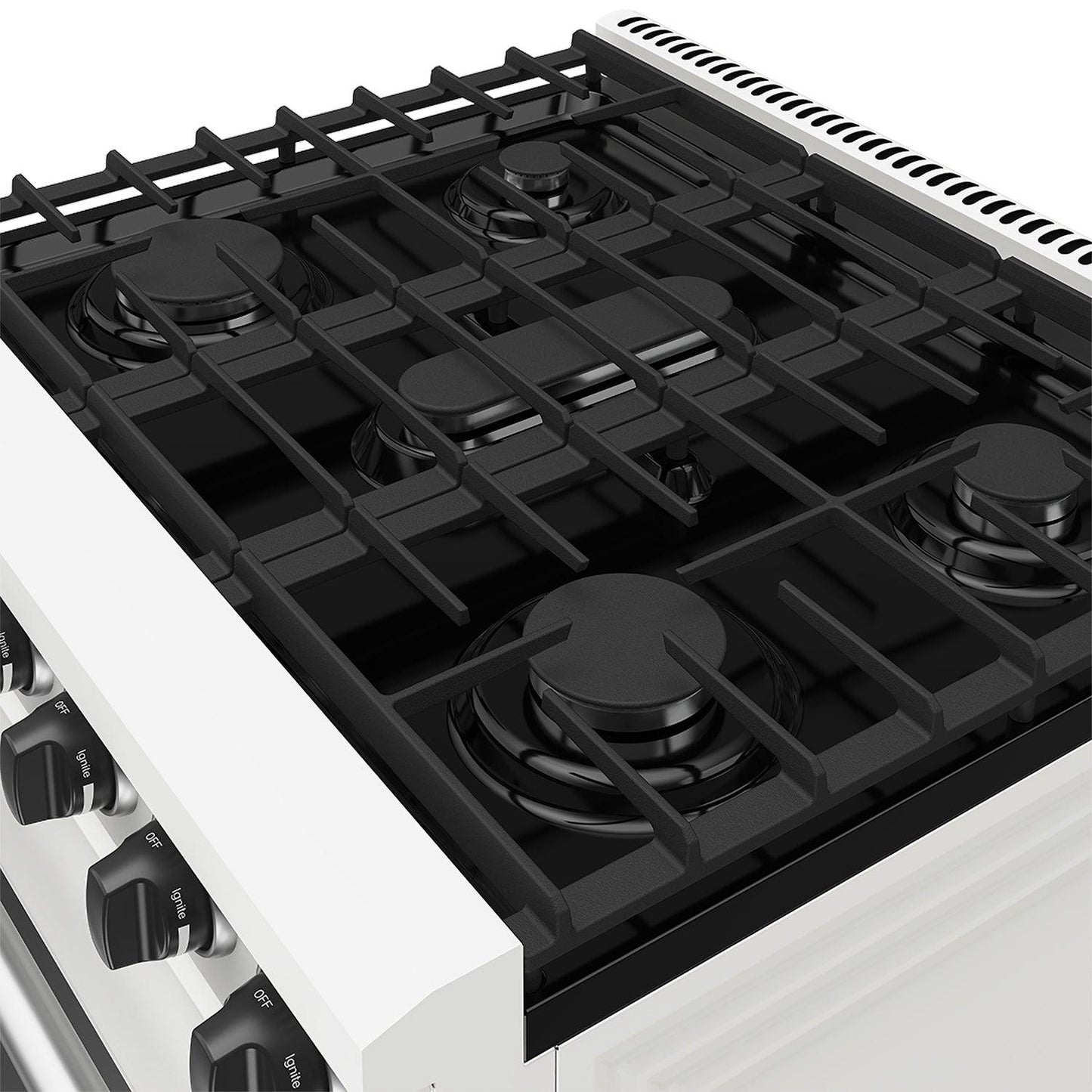 Thor Kitchen LRG3001UW 30 Inch Professional Gas Range In White