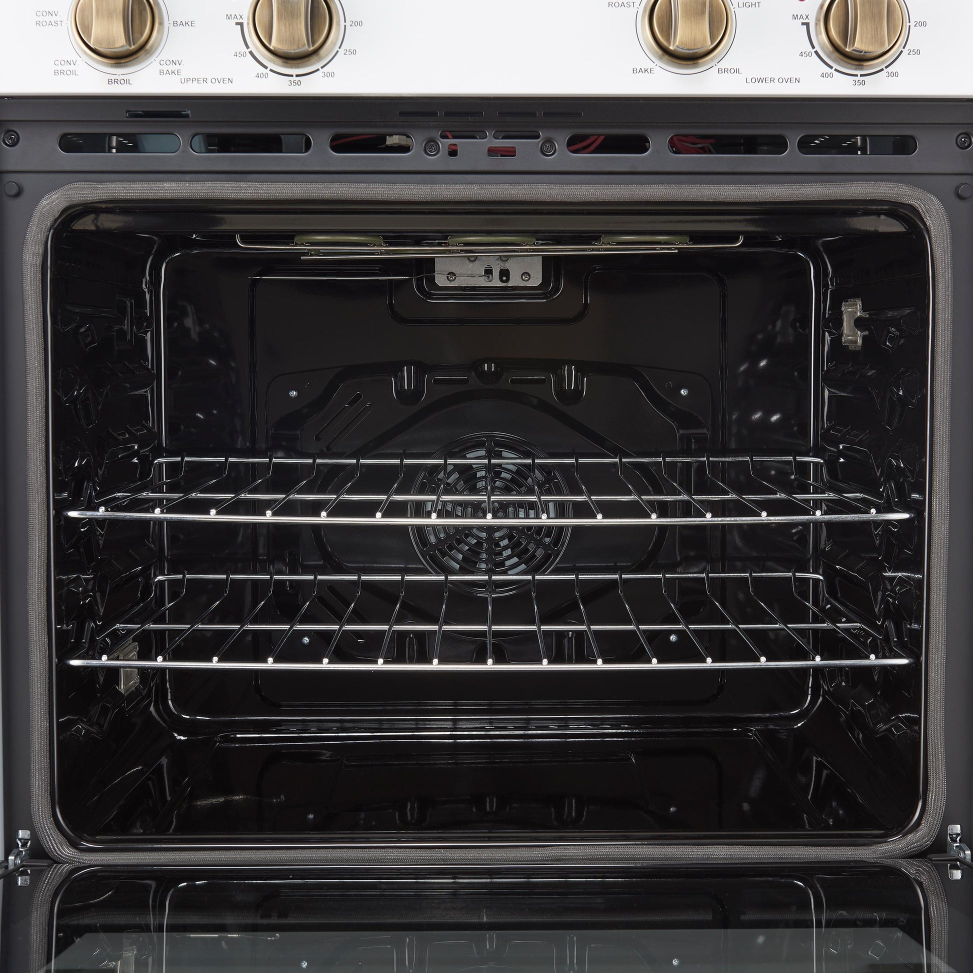 Forno FBOEL132430WHT Forno Vomero 30-Inch Double Wall Oven, White, 10 Cu.Ft Total Capacity, 7100W Convection, Mechanical Controls, Manuel Steam Clean