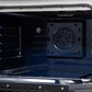 Forno FFSGS612530BLK Forno Massimo 30-Inch Freestanding Dual Fuel Range In Black With Antique Brass Accessories, 4 Burners, 4.32 Cu. Ft. Convection Oven