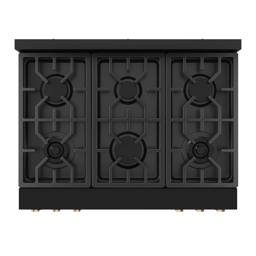 Thor Kitchen RSG36BBRZ 36 Inch Professional Gas Range With Tilt Panel Touch Control In Black/Bronze Gordon Ramsay Series - Rsg36B-Brz