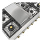 Ilve UHCP48FNSSG Ilve Uhcp48Fnssg Nostalgie Ii 48 Inch Built-In Gas Rangetop With Griddle, In Stainless Steel (Natural Gas)