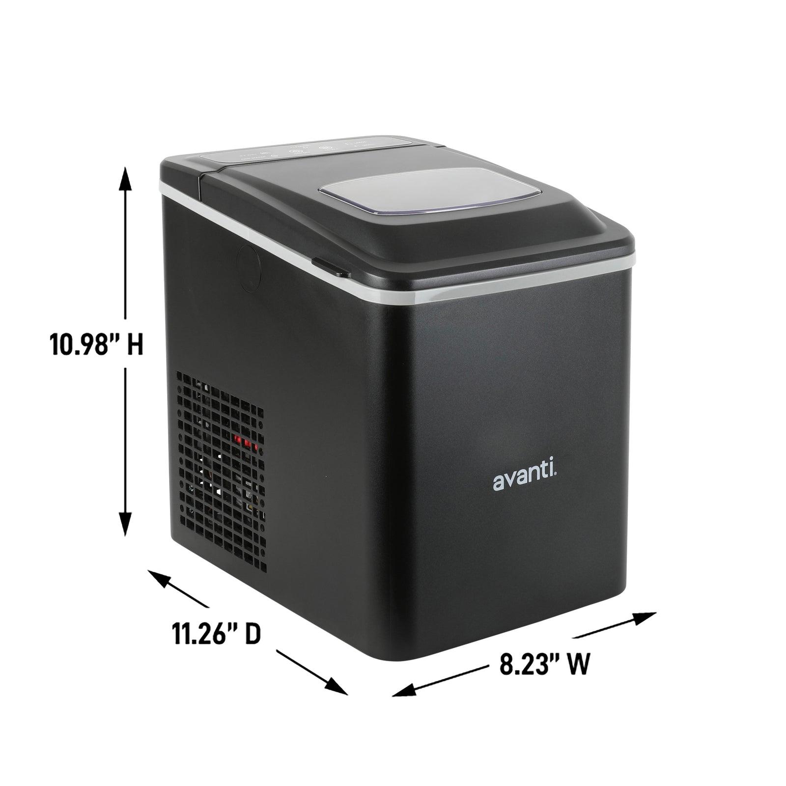 Avanti AVIM2625BK Avanti Mighty Ice Countertop Bullet Ice Maker