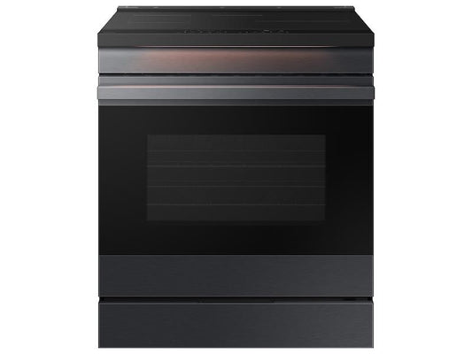 Samsung NSI6DG9500MT Bespoke 6.3 Cu. Ft. Smart Slide-In Induction Range With Ambient Edge Lighting&#8482; & Air Sous Vide In Matte Black Steel