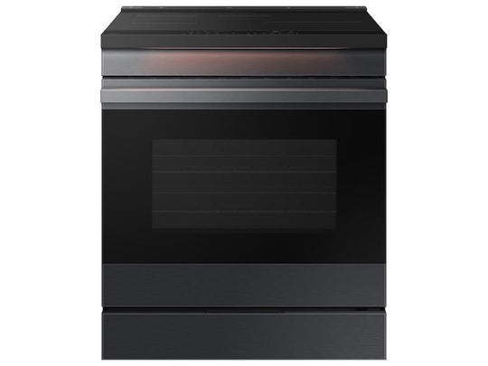 Samsung NSI6DG9500MT Bespoke 6.3 Cu. Ft. Smart Slide-In Induction Range With Ambient Edge Lighting&#8482; & Air Sous Vide In Matte Black Steel