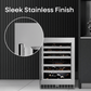Element Appliance EWD24BES Cellara By Element 24 In., 46 Bottle Dual-Zone Wine Cooler - Stainless Steel