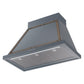 Ilve UANB36BGB Ilve Uanb36Bgb Nostalgie Ii Noblesse 36 Inch Range Hood (Blue Grey, Burnished)