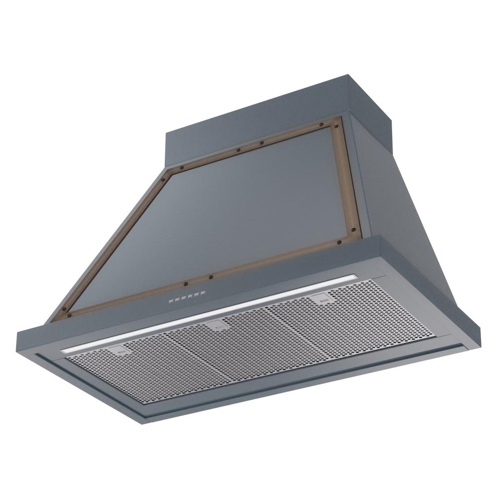Ilve UANB36BGB Ilve Uanb36Bgb Nostalgie Ii Noblesse 36 Inch Range Hood (Blue Grey, Burnished)