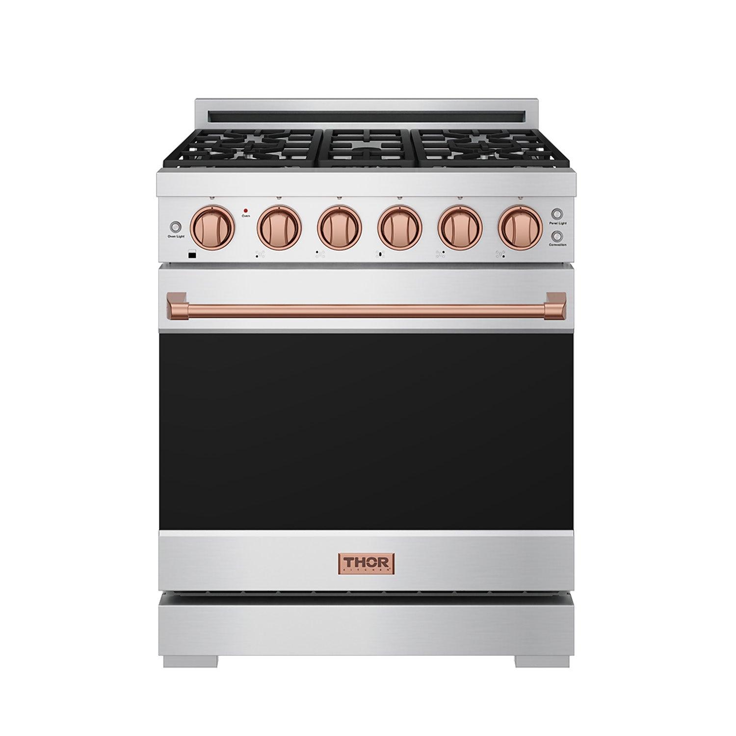 Thor Kitchen RSG30PLPRSG 30 Inch Professional Liquid Propane With Precision Knob Control In Stainless Steel/Rose Gold