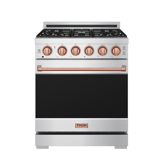 Thor Kitchen RSG30PLPRSG 30 Inch Professional Liquid Propane With Precision Knob Control In Stainless Steel/Rose Gold