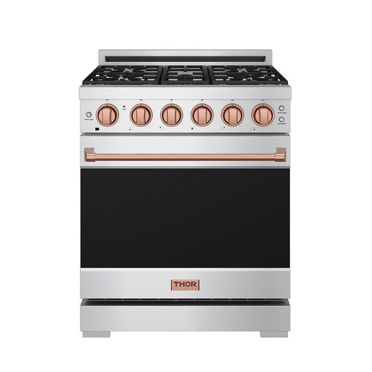 Thor Kitchen RSG30PRSG 30 Inch Professional Gas With Precision Knob Control In Stainless Steel/Rose Gold