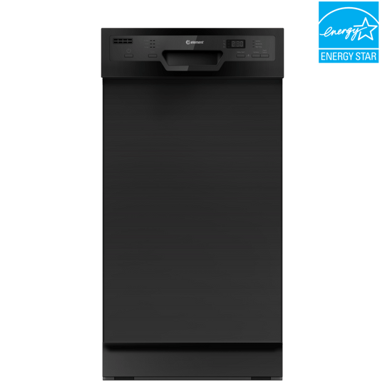 Element Appliance ENB6631PEBB Element 18" Front Control Built-In Dishwasher - Black (Enb6631Pebb)
