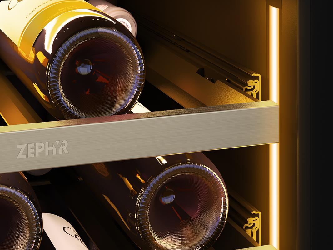 Zephyr PRW15C01CG 15" Single Zone Wine Cooler