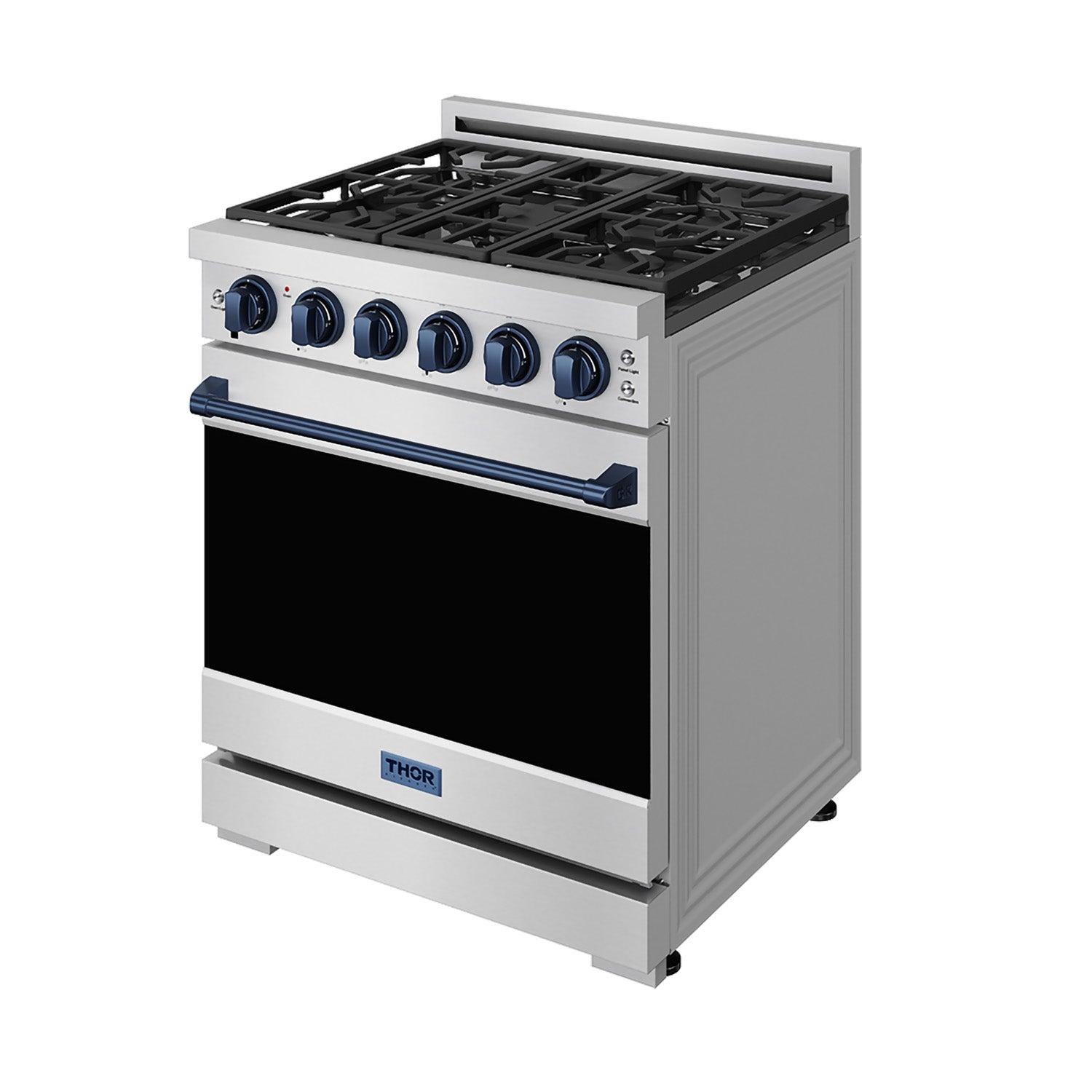 Thor Kitchen RSG30PLPBLU 30 Inch Professional Liquid Propane With Precision Knob Control In Stainless Steel/Blue