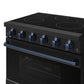 Thor Kitchen RSE36PBBLU 36 Inch Professional Electric Range In Black/Blue Gordon Ramsay Series