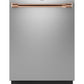 Cafe CDT858P2VS1 Café™ Customfit Energy Star Stainless Interior Smart Dishwasher With Ultra Wash Top Rack And Dual Convection Ultra Dry, 44 Dba
