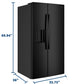 Ge Appliances GSE28NGYBB Ge® Energy Star® 27.9 Cu. Ft. Side-By-Side Refrigerator With Extra Tall Dispenser And In-Door Icemaker