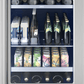 Zephyr PRPB24C01CG Presrv Pro Beverage Cooler, 24In Under Cabinet, Ss+Glass, Reverse Door, 1 Zone