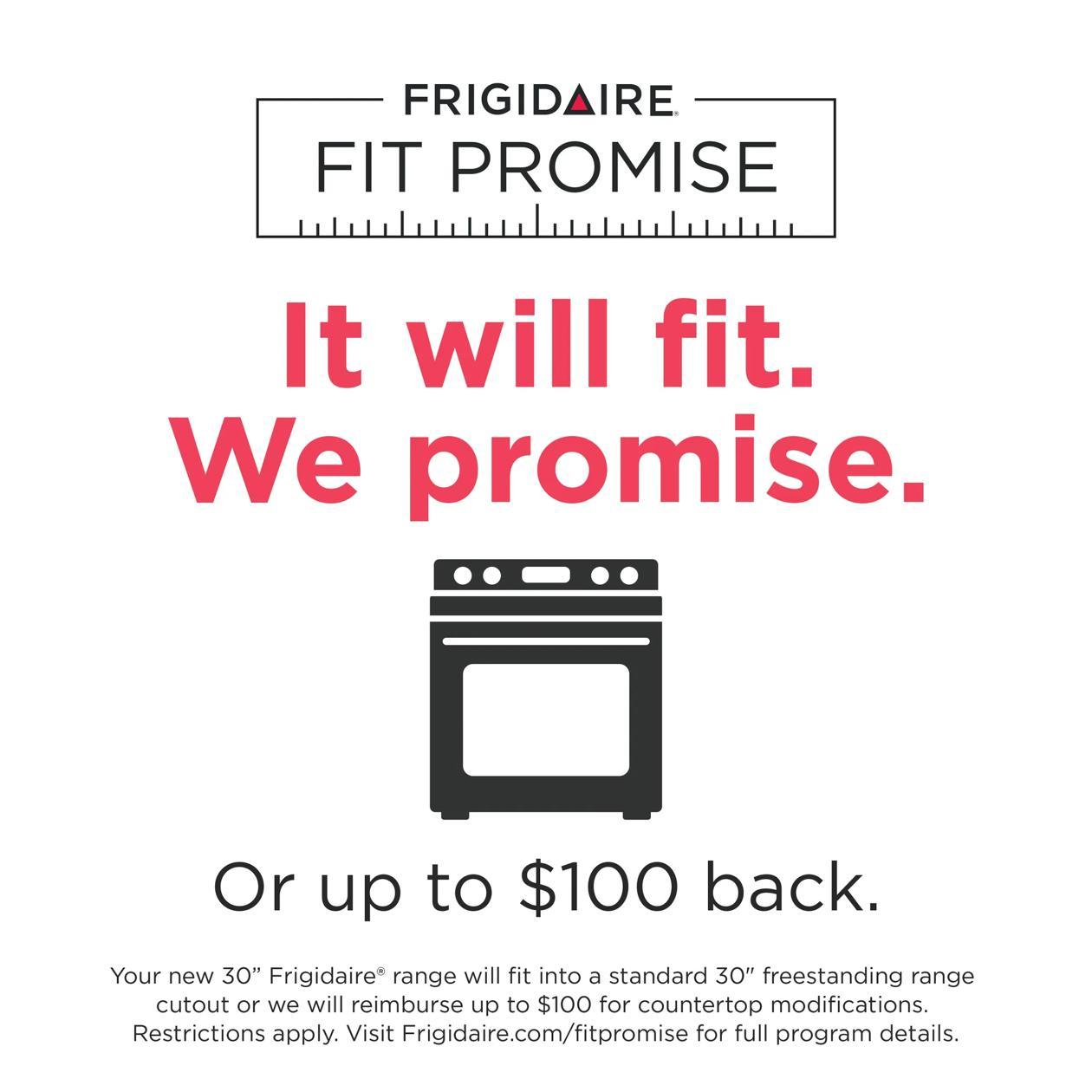 Frigidaire FCFE3082BS 30" Front Control Electric Range With Air Fry